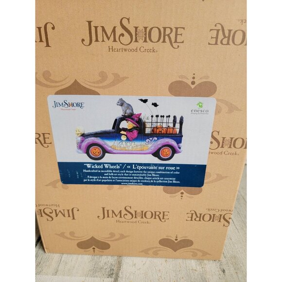 Jim shore‎ NEW 6010674 wicked Wheels witch car RARE Enesco Halloween figure - Picture 10 of 10